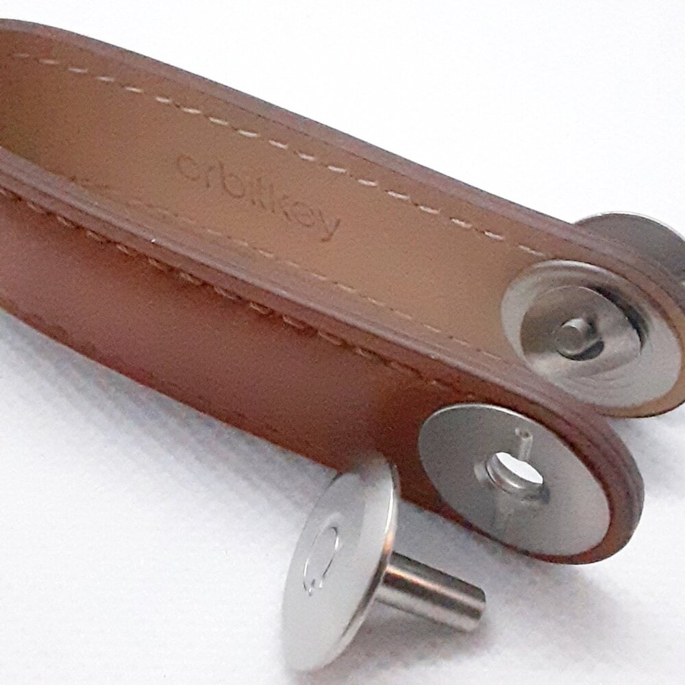 HOST PICK!!  New Orbitkey Brown Leather Key Holder - Picture 9 of 12